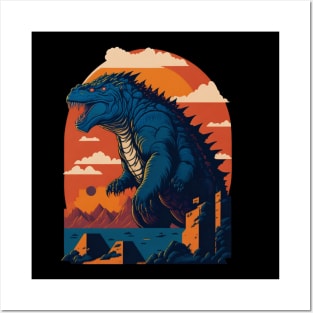King of The monsters vector illustration design Posters and Art